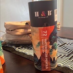 H&B Water-Soluble Watercolor Pencils Set